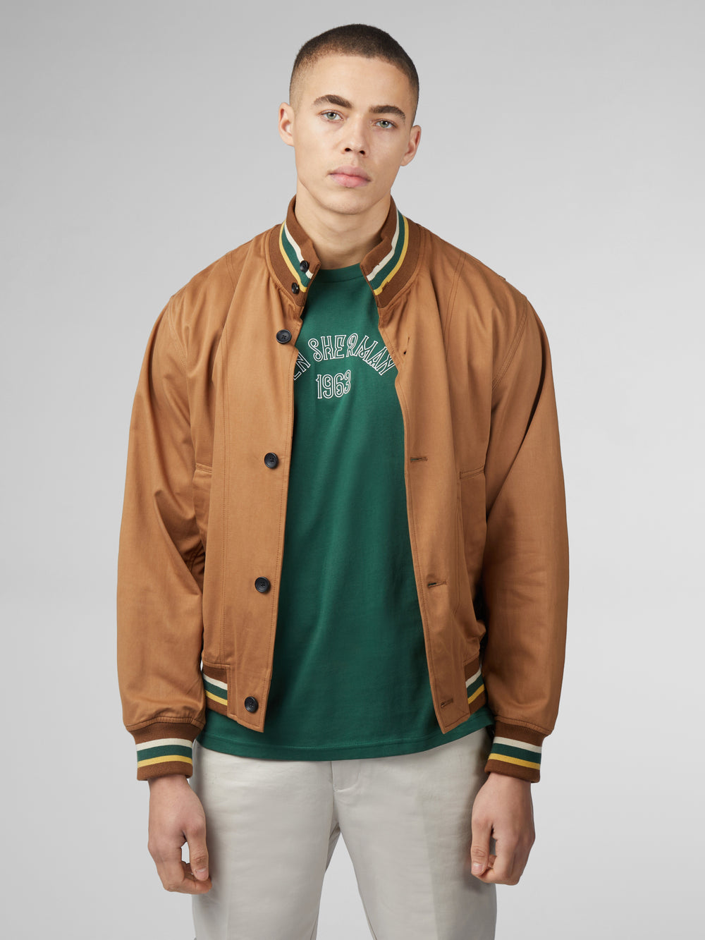 Vestes Ben Sherman Signature Heritage Bomber Marron Clair | MJU-75403041